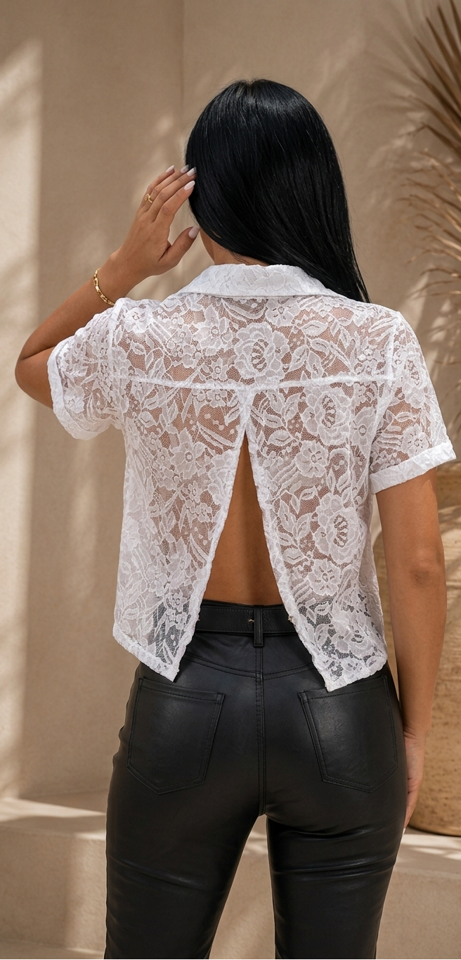 CAMISERA TOQUE METALIZADO