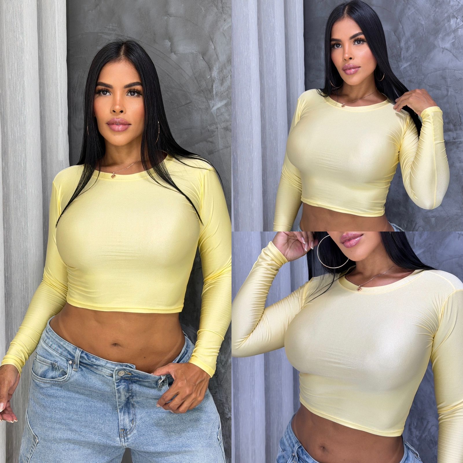 Blusa Básica Manga Larga