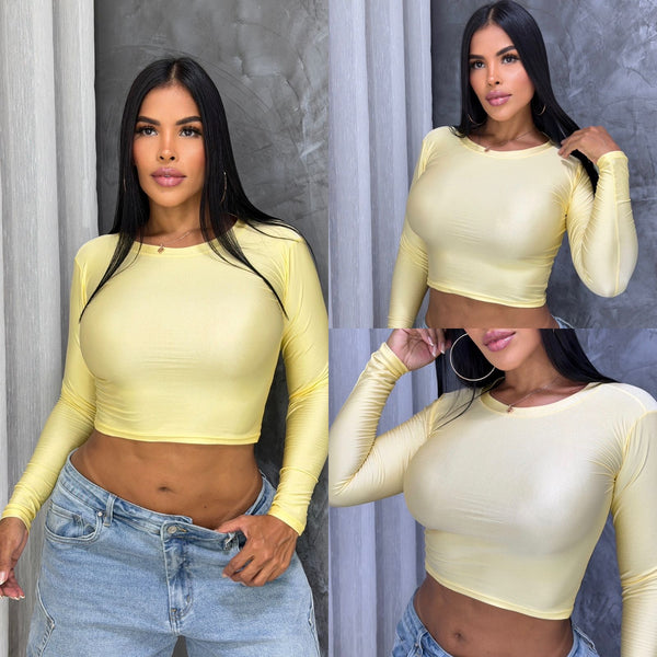 Blusa Básica Manga Larga