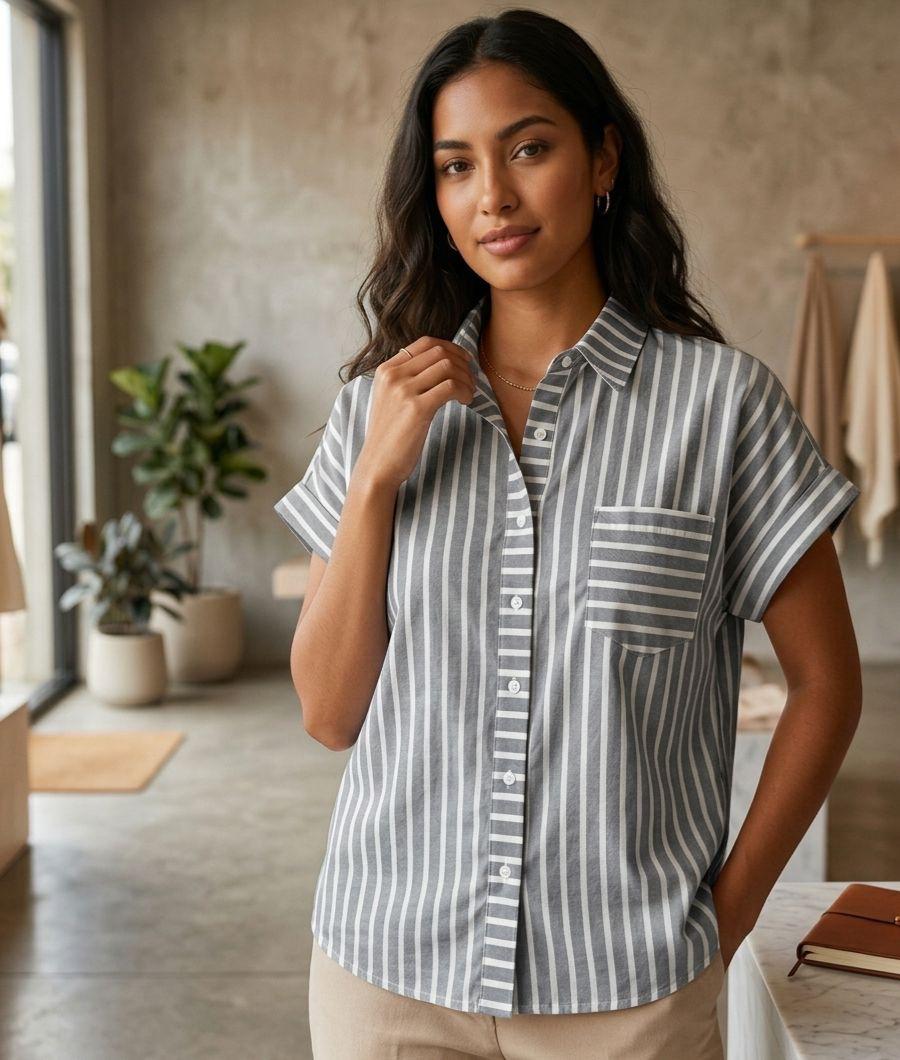 amisera Lino Rayas Brisa Chic