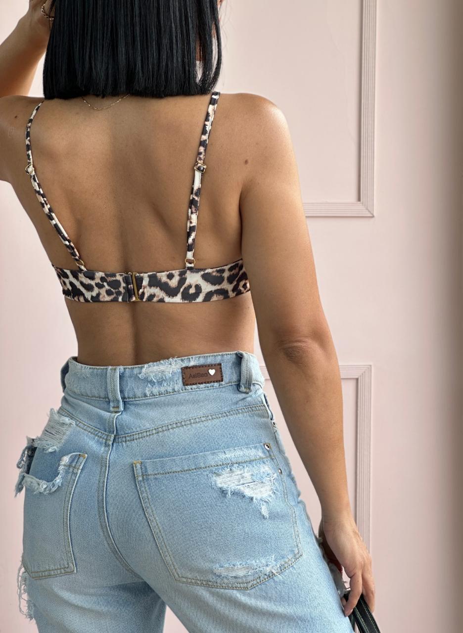 Crop Top Anima Print