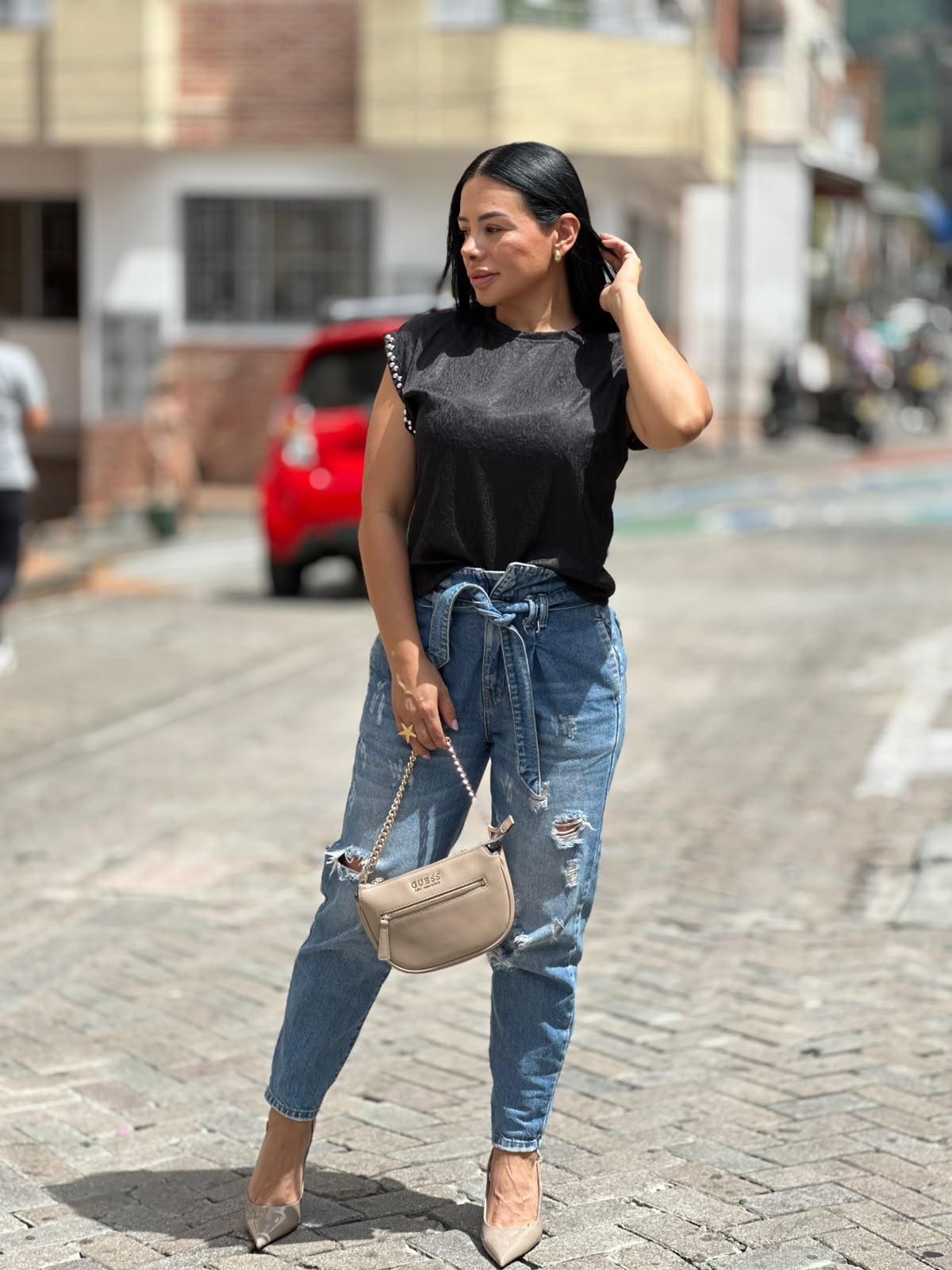 Blusa Perla Champagne