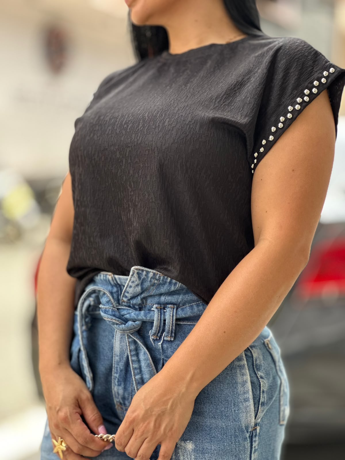 Blusa Perla Champagne