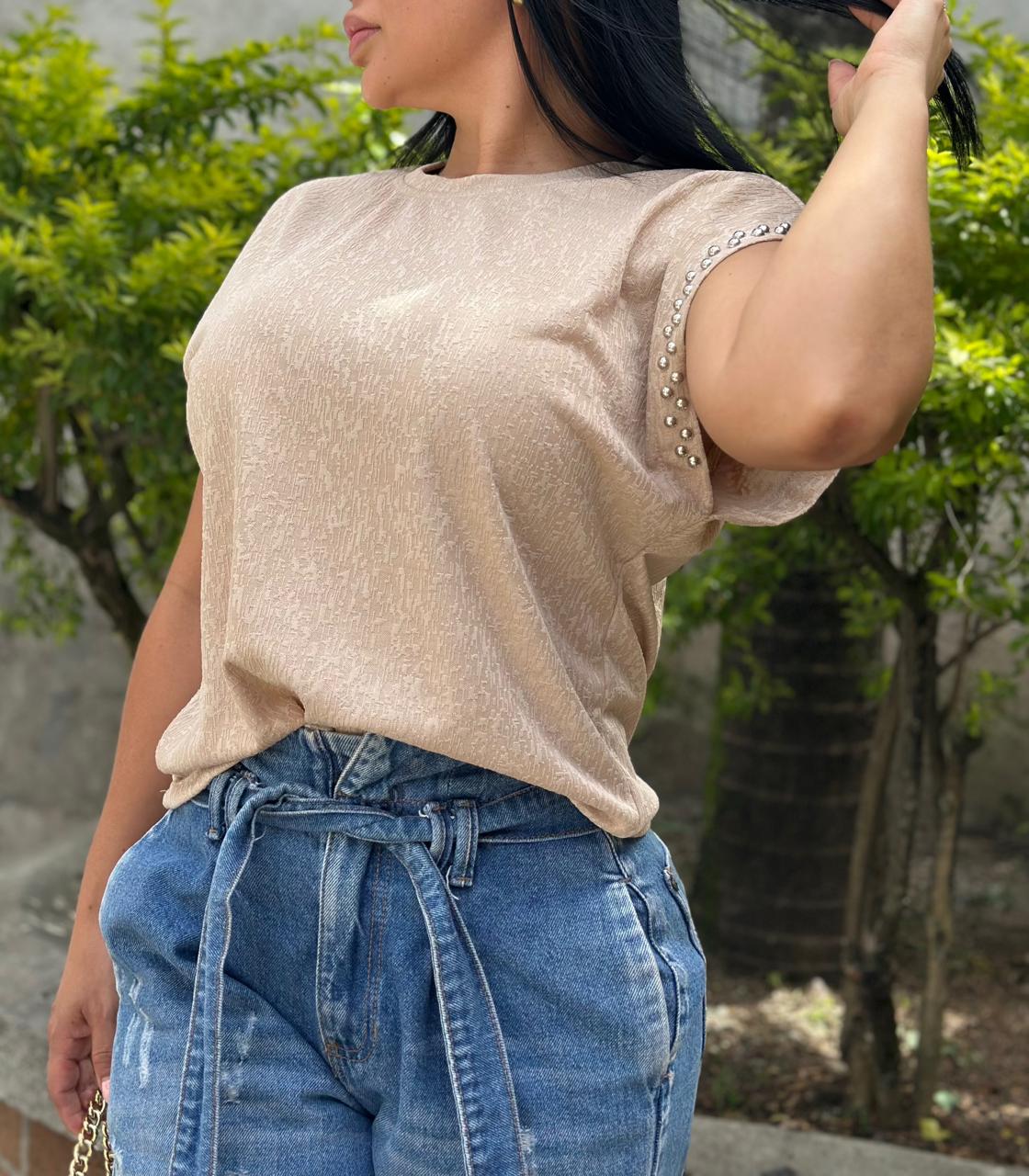 Blusa Perla Champagne
