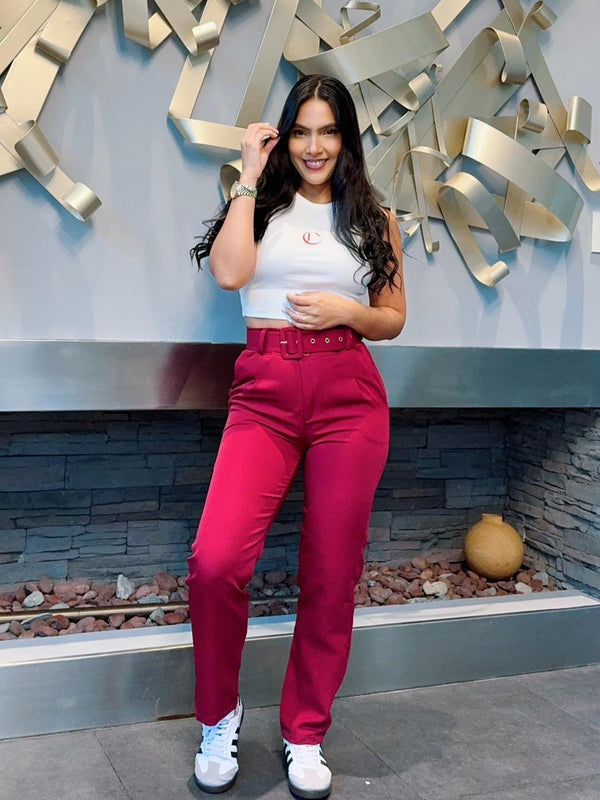 Pantalón Rebeca Con Correa